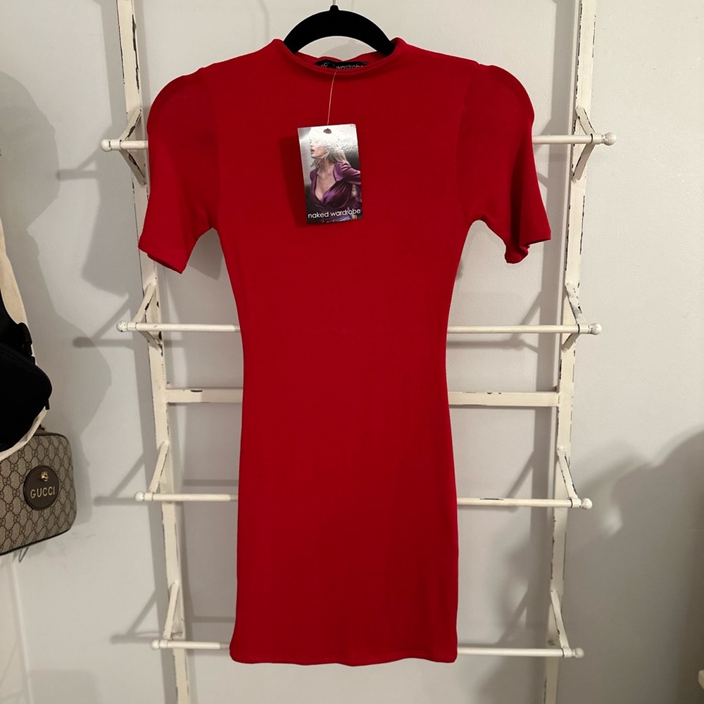 Red Naked Wardrobe Bodycon Dress